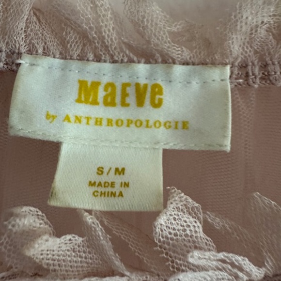 Rose colored tulle style blouse, size s/m - Picture 3 of 4